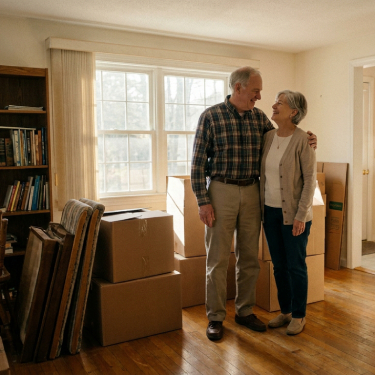 Couple moving out of home